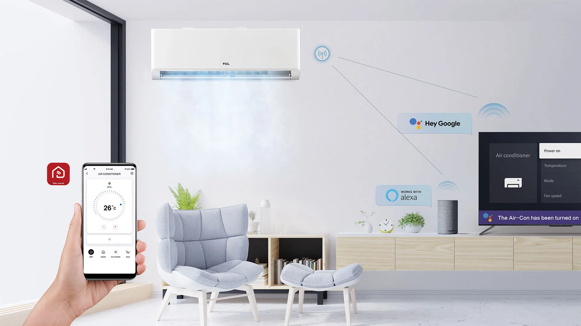 TCL BreezeIN Split Klimaanlage Smart Control